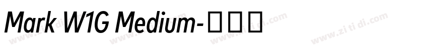 Mark W1G Medium字体转换